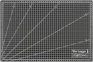 ‎VANTAGE Vantage Schneidematte A3 (30 x 45 cm, selbstheilend, beidseitig nutzbar, mit Raster) schwarz
