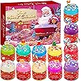 DREACAREFT Slime Advent Calendar 2024 Girls, 24 Days of Christmas Complete Jumbo Slime Kit Countdown, Non-Sticky, Mess-Free, and Safe, DIY Slime Making Kit Toys for Kids and Boys