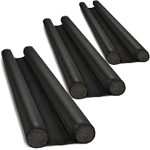 Boudin De Porte Isolant Froid VITA PERFETTA – Double Isolation, Noir, 90 Cm
