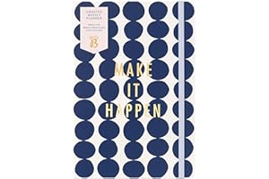 Busy B Niedatowany planer tygodniowy - granatowy punkt z układem tygodniowym, harmonogram tygodniowy, miejsce na notatki, zadania i priorytety