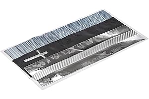 Pracht Creatives Hobby 7073-20725 Decorazioni Mix Nero/Argento, 3 mezzi Fogli Circa 20 x 5 x 0,05 cm, Strisce di Cera per Modellare e Decorare Candele, Grey-Black Silver, 200 x 100 x 0,5 mm