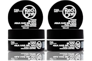 Redone Cire Aquatique Coiffante Noir 150 ml | Maintien Supplémentaire | Pour Hommes et Femmes | Aspect Brillant Longue Durée | Parfum Cerise | Contrôle Maximum | Lot de 2