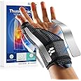 Fitomo Wrist and Thumb Support, 2 en 1 Finger Splint for De Quervains Tenosynovitis, Arthritis, Trigger Finger, Pain Relief, Tendonitis, Carpal Tunnel Pain Relief and Thumb Sprain