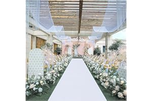 Gdmokle Alfombra de Corredor para Boda Ceremonias,1mx10m Poliéster Alfombra para Eventos para Accesorios Exterior Acción de Gracias Navidad