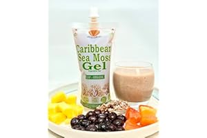 GENNI 2 x 250ml Pouches of Caribbean Sea Moss Gel, with a hint of Nutmeg & Cinnamon