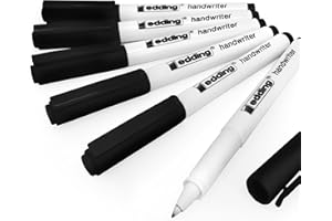 Edding Handwriter Handwriting Pen – Black Ink – 0.6mm - Pack of 6