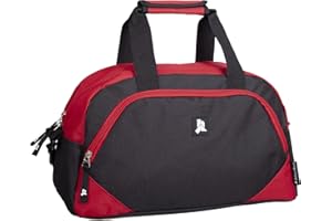 Julian Ross Bolsa de Viaje, Tiempo Libre, 45 cm, poliéster, Negro Rojo