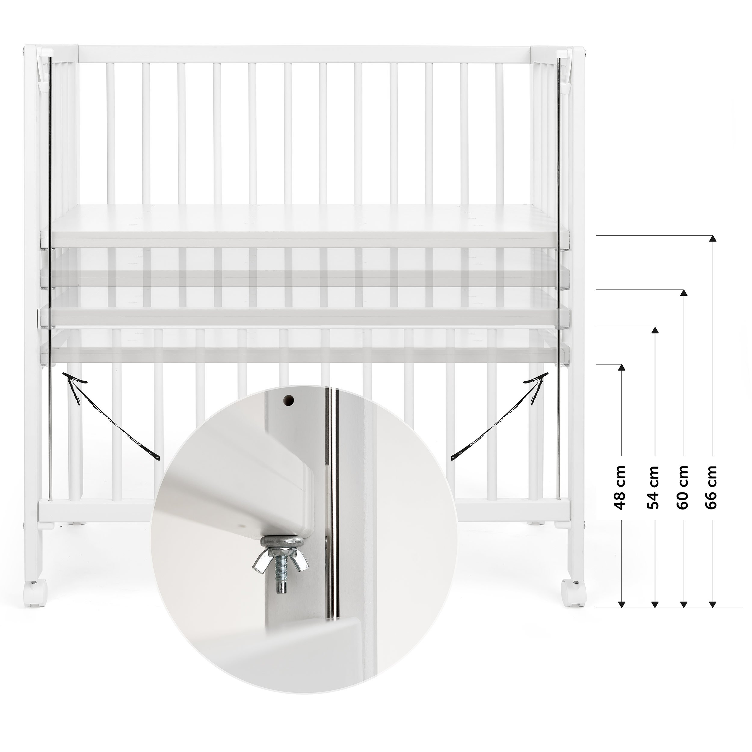 fillikid convertible bedside crib