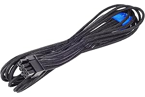 SILVERSTONE TECHNOLOGY SilverStone SST-PP06B-PCIE55 - 55cm PCI-E 8pin(6+2) Sleeved PSU Cable, black
