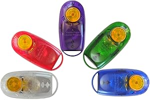 KAREN PRYOR CLICKER TRAINING Karen Pryor KPCT Clickertraining i-Click Jewel Clicker in gemischten Farben 5er Pack