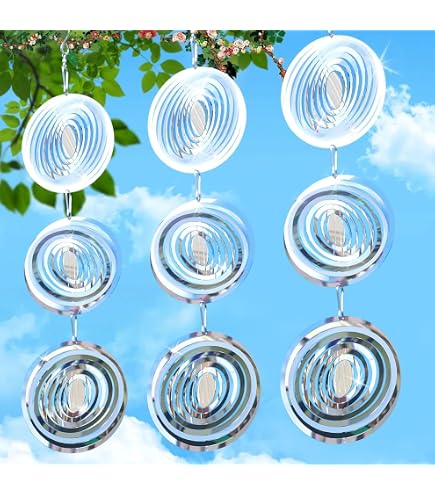 Windspiel Mit 360-Grad-Drehgelenk - Weidenblätter Deko Für Garten & Terrasse