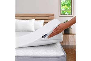 QUNCEL® Topper Viscoelástico AirGel Premium 150x190 | 7cm | Alivio Tensión Muscular | Alta Densidad | Hipoalergénico | Sobrecolchon Anti-Estrés, Topper Viscoelástico 150x190, Mattress Topper Colchon