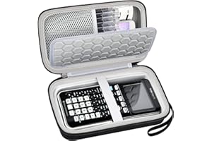 PAIYULE Case for Texas Instruments TI-84 Plus CE/for TI-Nspire CX II CAS Color Graphing Calculator, Travel Large Capacity for Pens, Cables and Accessories -Black (Box Only)