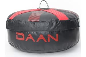 DAAN MMA DAAN Floor Anchor for Punch Bag Double end Speed Ball, Maximum Swing Reduction for Boxing MMA, Muay Thai, Non Tear Maya Hide Leather, Heavy Duty D Ring, Easy Zipper Closure, Kickboxing UNFILLED