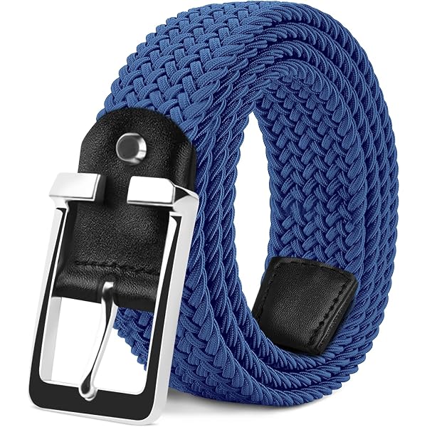 Cintura Elastica Unisex Basicflex In Tessuto: Senza Fori, Regolabile, Comoda Per Lavoro E Tempo Libero (Nero, Beige, Blu)