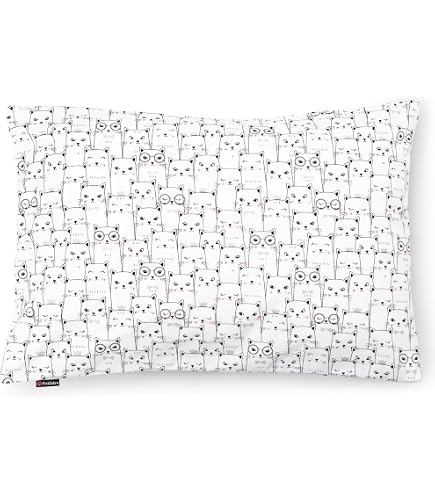 BELUM Batman Kissenbezug 30x50 Cm - 100% Bio-Baumwolle, Unsichtbarer Reißverschluss, Buntes Design