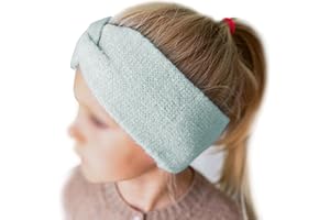 Papierdrachen Fascia per capelli per bambini in maglia – turchese – comoda ed elegante con nodo – accessorio perfetto per ragazzi e ragazze