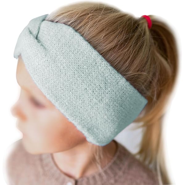 YOFASEN 3 Stück Stirnbänder Damen – Gestrickt, Beige Grau Rosa, Für Winter & Outdoor