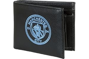 MANCHESTER CITY F.C. Manchester City FC Official Football Crest Embroidered PU Leather Wallet