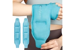 Comfytemp 2 Unità Borsa di Ghiaccio da Polso, Tasche di Ghiaccio Riutilizzabile in Gel per le Mani, Impacchi di Ghiaccio in Gel per Lesioni alla Mano, Gonfiore, Artrite, Alleviare il Dolore