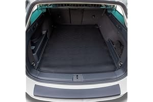 Travall Liner Tappetini per Bagagliaio Compatibili con Volkswagen Passat Familiare (2014-Corrente) Alltrack (2015-Corrente) TBM1124 - Vasca Baule in Gomma Originale