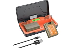 ‌AKTTKA NP-FZ100 Batería 3000mAh (2 Unidades) – Cargador Rápido 20W con Almacenamiento para Sony A7iii, A7iv, A7C, A6700, A6600, ZV-E1, ZV-E10ii, FX3, FX30, A9, A9S, A7R3, A7R4,Pantalla LCD y SD