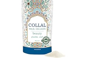 ‎COLLAL Collal® Halal-Collagen - beauty - Premium Collagen Pulver 300 g Doypack, Beauty Kollagen Pulver mit bioaktiven, halal-zertifizierten Collagen-Peptiden, 30 Portionen mit sehr hoher Bioverfügbarkeit