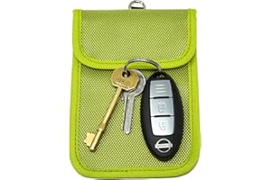 Car Key signal blocker pouch, KeySafe, RFID key pouch, Keyless signal blocking key wallet, by Remaldi. Quality oxford weave fabric with secure nano weave internal pocket.