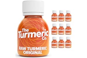 THE TURMERIC CO. The Turmeric Co Turmeric Shots - 9x60ml Fresh & Raw Pressed Ingredients, Immune System Booster Shots, Natural Energy Drink, No Added Sugars/Sweeteners, Vegan, Created by A Premier League Footballer