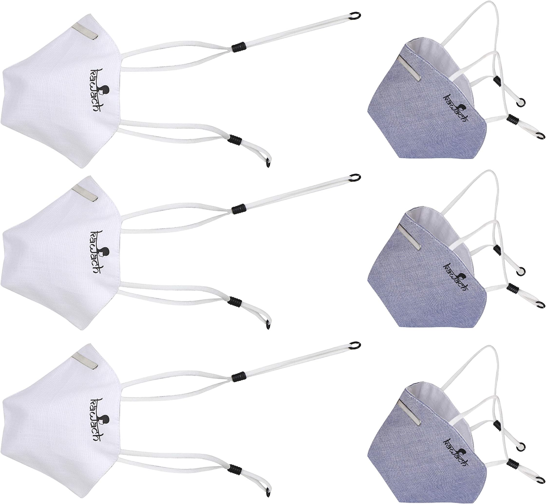 Kawach Mask (Combo Pack) – Premium Cotton, Antimicrobial, Anti-Pollution Mask, Reusable and Washable | A product of IIT Delhi Start-up