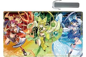 WSRXDMSN Ygo Play Mat Playmat Rubber Mat Duel Mat Gaming Competition Pad Mat Card Binder Deck 23.6 x 13.7 Inches