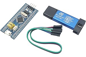 [initeq] STM32 ARM STM32F103C8T6 Blue Pill Minimum System Development Board with ST-Link V2 USB Programmer (1-Pack + ST-Link V2)