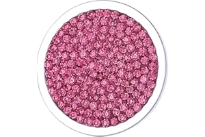 Morella Women's Coin Pendant 33 mm 13" Zirconia Stones Pink