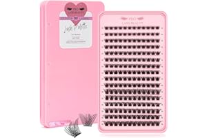 ‎PRO LASHBEAUTY Wimperncluster, 192 Pcs Individuelle Cluster Wimpern DIY Wimpernverlängerung 8-16mm Wimperncluster Volumen Wimpern Super Dünnes Band Wiederverwendbar Weich & Bequem(Volumen,D-Mix)