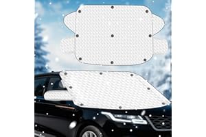 Staranry 220 * 110cm Frontscheibenabdeckung mit 5 Magneten, Sonnenschutz Auto Frontscheibe, Abdeckplane Auto für Alle Jahreszeiten, Faltbare, für Die Gegen Schnee, EIS, Frost, Staub, Sonne