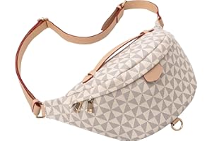 ANCK Sac Banane pour Femme et Homme,Mode Ceinture Réglable, Everywhere Belt Bag & Fanny Packs,Bum Bag-Sac Ville pour Festivals, Sports & Voyage (Blanc)