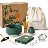 JOOVEY Ceremonial Matcha Kit for Preparing Tea, Bowl 510 ml, Green, 8 | Matcha Complete Kit, For Beginners and Tea Lovers, Ja