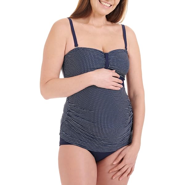 EastElegant Still-Badeanzug Damen - Marineblau, Einteiler Mit Still-Clips, Bauchkontrolle