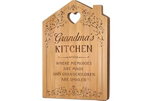 Giftasy Grandma Gifts, Grandma Birthday Gifts - Unique Grandma Kitchen Cutting Board, Gifts for Grandma from Grandchildren, Present for Grandma on Birthday Mother's Day Christmas