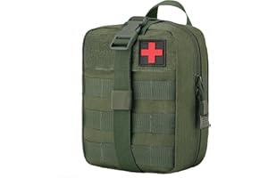 TANSOLE TAN SOLE molle erste Hilfe Tasche leer ifak Pouch Taktische gürteltasche kleine EDC Tactical First aid Bag (Grün)