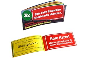 ‎INKOGNITO Inkognito Parkzettel zum Dampfablassen • 77080-3 • 3er-Set - Parkzettel je 12 Abreissblätter 20,7 x 9,5 cm • Künstler Sobunthier • Parkschein • Knöllchen