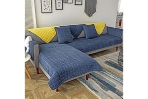 UYEOCO Copridivano Angolare Copertura Divano con Penisola Sinistra Destra 3/2 Posti Fodera per Divano a l Antiscivolo Lavabile Copri Divano per Cane Gatti Antiscivolo Sofa Protettore Lavabile ( Color : #12 ,
