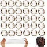 30 Pezzi Retine per Capelli Chignon, Retina per Capelli Chignon Bambina Elastiche, Invisibili Retina per Capelli per Infermie