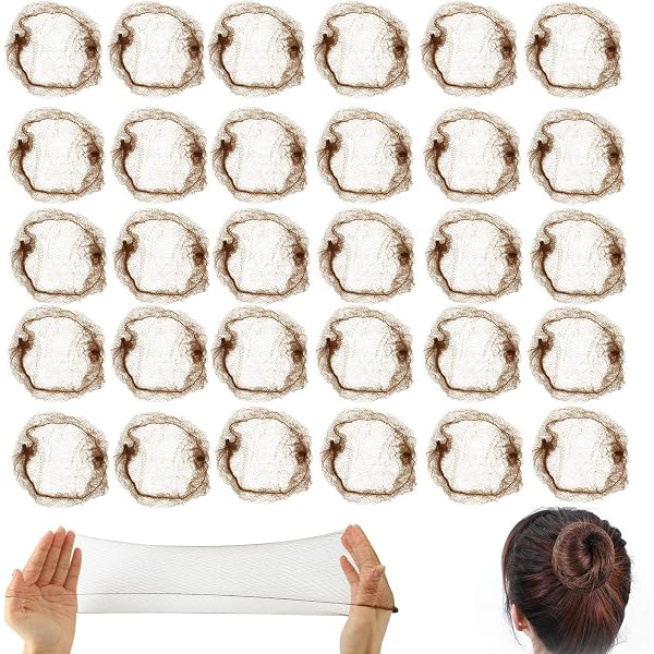 4 Filets à Cheveux Invisibles | Bord élastique, Nylon - VBSJAH Pour Danse, Infirmières