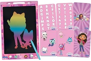 Lexibook, Gabbys dockhus, Magisk ritplatta, CRT10GDH | A4-format, 28 cm skärm, 1 stylus och 6 schabloner ingår, flerfärgade teckningar