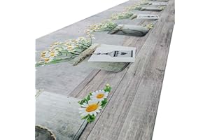 ANRO Alfombra de cocina lavable antideslizante Camomilla lavable 280 x 52 cm