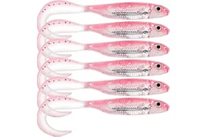 QualyQualy Cebo de goma para lucioperca, perca, lucio, trucha, pez de goma, 7 cm, 8 cm, 10 cm, 12,5 cm