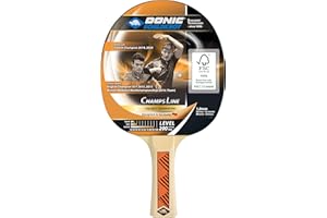 Donic-Schildkröt Champs Line 200 705122 Raquette de tennis de table avec picots extérieurs et éponge 1,0 mm