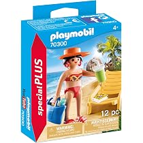 PLAYMOBIL Family Fun Badegast Mit Schwimmreifen – Schwimmfähig, Für Kinder Ab 4 Jahren