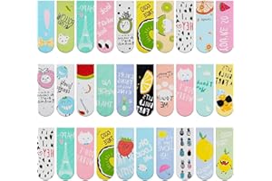 Magnetische optische Lesezeichen von Nothers, 30 Stück, Seitenklammern, Lesezeichen, magnetische Lesezeichen, bunte, niedliche Lesezeichen für Studenten, Büro, Lesen, Schreibwaren